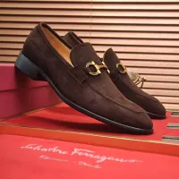 Cheap Salvatore Ferragamo Leather Shoes For Men #1329544 Replica Wholesale [$98.00 USD] [ITEM#1329544] on Replica Salvatore Ferragamo Leather Shoes