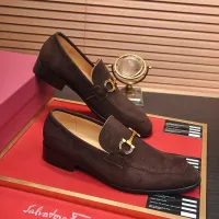 Cheap Salvatore Ferragamo Leather Shoes For Men #1329544 Replica Wholesale [$98.00 USD] [ITEM#1329544] on Replica Salvatore Ferragamo Leather Shoes
