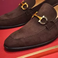 Cheap Salvatore Ferragamo Leather Shoes For Men #1329544 Replica Wholesale [$98.00 USD] [ITEM#1329544] on Replica Salvatore Ferragamo Leather Shoes