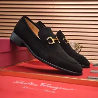 Cheap Salvatore Ferragamo Leather Shoes For Men #1329545 Replica Wholesale [$98.00 USD] [ITEM#1329545] on Replica Salvatore Ferragamo Leather Shoes