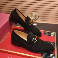 Cheap Salvatore Ferragamo Leather Shoes For Men #1329545 Replica Wholesale [$98.00 USD] [ITEM#1329545] on Replica Salvatore Ferragamo Leather Shoes