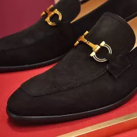 Cheap Salvatore Ferragamo Leather Shoes For Men #1329545 Replica Wholesale [$98.00 USD] [ITEM#1329545] on Replica Salvatore Ferragamo Leather Shoes