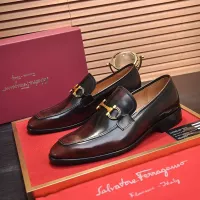 Cheap Salvatore Ferragamo Leather Shoes For Men #1329546 Replica Wholesale [$98.00 USD] [ITEM#1329546] on Replica Salvatore Ferragamo Leather Shoes