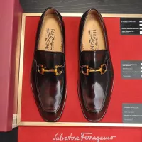 Cheap Salvatore Ferragamo Leather Shoes For Men #1329546 Replica Wholesale [$98.00 USD] [ITEM#1329546] on Replica Salvatore Ferragamo Leather Shoes