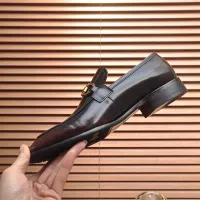 Cheap Salvatore Ferragamo Leather Shoes For Men #1329546 Replica Wholesale [$98.00 USD] [ITEM#1329546] on Replica Salvatore Ferragamo Leather Shoes