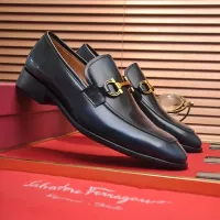 Cheap Salvatore Ferragamo Leather Shoes For Men #1329547 Replica Wholesale [$98.00 USD] [ITEM#1329547] on Replica Salvatore Ferragamo Leather Shoes