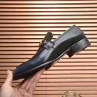 Cheap Salvatore Ferragamo Leather Shoes For Men #1329547 Replica Wholesale [$98.00 USD] [ITEM#1329547] on Replica Salvatore Ferragamo Leather Shoes