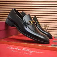Cheap Salvatore Ferragamo Leather Shoes For Men #1329548 Replica Wholesale [$98.00 USD] [ITEM#1329548] on Replica Salvatore Ferragamo Leather Shoes