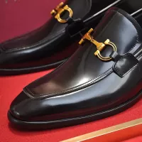Cheap Salvatore Ferragamo Leather Shoes For Men #1329548 Replica Wholesale [$98.00 USD] [ITEM#1329548] on Replica Salvatore Ferragamo Leather Shoes