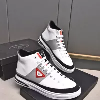 Cheap Prada High Top Shoes For Men #1329665 Replica Wholesale [$85.00 USD] [ITEM#1329665] on Replica Prada High Top Shoes
