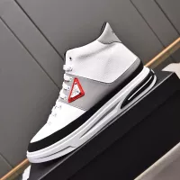 Cheap Prada High Top Shoes For Men #1329665 Replica Wholesale [$85.00 USD] [ITEM#1329665] on Replica Prada High Top Shoes