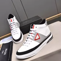 Cheap Prada High Top Shoes For Men #1329665 Replica Wholesale [$85.00 USD] [ITEM#1329665] on Replica Prada High Top Shoes
