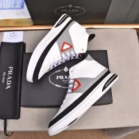 Cheap Prada High Top Shoes For Men #1329665 Replica Wholesale [$85.00 USD] [ITEM#1329665] on Replica Prada High Top Shoes