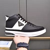 Cheap Prada High Top Shoes For Men #1329666 Replica Wholesale [$85.00 USD] [ITEM#1329666] on Replica Prada High Top Shoes