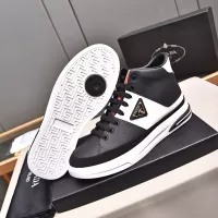 Cheap Prada High Top Shoes For Men #1329666 Replica Wholesale [$85.00 USD] [ITEM#1329666] on Replica Prada High Top Shoes