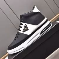 Cheap Prada High Top Shoes For Men #1329666 Replica Wholesale [$85.00 USD] [ITEM#1329666] on Replica Prada High Top Shoes