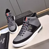 Cheap Prada High Top Shoes For Men #1329667 Replica Wholesale [$85.00 USD] [ITEM#1329667] on Replica Prada High Top Shoes
