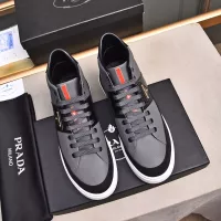 Cheap Prada High Top Shoes For Men #1329667 Replica Wholesale [$85.00 USD] [ITEM#1329667] on Replica Prada High Top Shoes