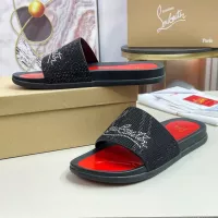 Cheap Christian Louboutin CL Slippers For Men #1329701 Replica Wholesale [$60.00 USD] [ITEM#1329701] on Replica Christian Louboutin CL Slippers