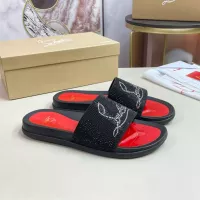 Cheap Christian Louboutin CL Slippers For Men #1329701 Replica Wholesale [$60.00 USD] [ITEM#1329701] on Replica Christian Louboutin CL Slippers