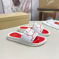 Cheap Christian Louboutin CL Slippers For Men #1329702 Replica Wholesale [$60.00 USD] [ITEM#1329702] on Replica Christian Louboutin CL Slippers