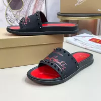 Cheap Christian Louboutin CL Slippers For Men #1329703 Replica Wholesale [$60.00 USD] [ITEM#1329703] on Replica Christian Louboutin CL Slippers