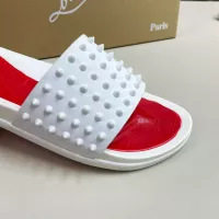 Cheap Christian Louboutin CL Slippers For Men #1329706 Replica Wholesale [$60.00 USD] [ITEM#1329706] on Replica Christian Louboutin CL Slippers