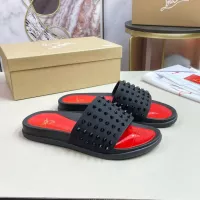 Cheap Christian Louboutin CL Slippers For Men #1329707 Replica Wholesale [$60.00 USD] [ITEM#1329707] on Replica Christian Louboutin CL Slippers