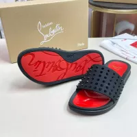 Cheap Christian Louboutin CL Slippers For Men #1329707 Replica Wholesale [$60.00 USD] [ITEM#1329707] on Replica Christian Louboutin CL Slippers