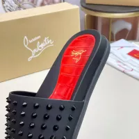 Cheap Christian Louboutin CL Slippers For Men #1329707 Replica Wholesale [$60.00 USD] [ITEM#1329707] on Replica Christian Louboutin CL Slippers