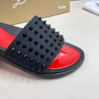 Cheap Christian Louboutin CL Slippers For Men #1329707 Replica Wholesale [$60.00 USD] [ITEM#1329707] on Replica Christian Louboutin CL Slippers