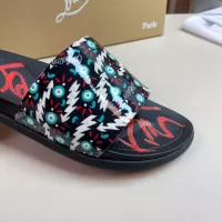 Cheap Christian Louboutin CL Slippers For Men #1329713 Replica Wholesale [$52.00 USD] [ITEM#1329713] on Replica Christian Louboutin CL Slippers