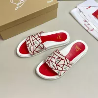 Cheap Christian Louboutin CL Slippers For Men #1329716 Replica Wholesale [$52.00 USD] [ITEM#1329716] on Replica Christian Louboutin CL Slippers