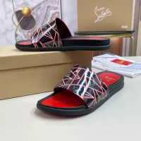 Cheap Christian Louboutin CL Slippers For Men #1329717 Replica Wholesale [$52.00 USD] [ITEM#1329717] on Replica Christian Louboutin CL Slippers