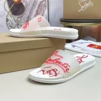 Cheap Christian Louboutin CL Slippers For Men #1329720 Replica Wholesale [$52.00 USD] [ITEM#1329720] on Replica Christian Louboutin CL Slippers