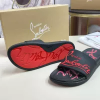 Cheap Christian Louboutin CL Slippers For Men #1329721 Replica Wholesale [$52.00 USD] [ITEM#1329721] on Replica Christian Louboutin CL Slippers