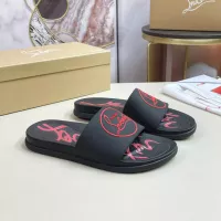 Cheap Christian Louboutin CL Slippers For Men #1329722 Replica Wholesale [$52.00 USD] [ITEM#1329722] on Replica Christian Louboutin CL Slippers