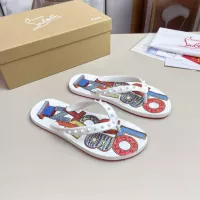 Cheap Christian Louboutin CL Slippers For Men #1329727 Replica Wholesale [$48.00 USD] [ITEM#1329727] on Replica Christian Louboutin CL Slippers