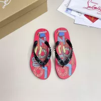 Cheap Christian Louboutin CL Slippers For Men #1329728 Replica Wholesale [$48.00 USD] [ITEM#1329728] on Replica Christian Louboutin CL Slippers