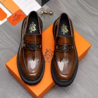 Cheap Hermes Leather Shoes For Men #1329874 Replica Wholesale [$125.00 USD] [ITEM#1329874] on Replica Hermes Leather Shoes