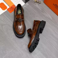 Cheap Hermes Leather Shoes For Men #1329874 Replica Wholesale [$125.00 USD] [ITEM#1329874] on Replica Hermes Leather Shoes