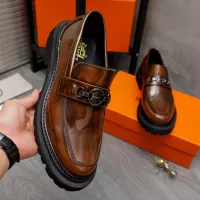 Cheap Hermes Leather Shoes For Men #1329874 Replica Wholesale [$125.00 USD] [ITEM#1329874] on Replica Hermes Leather Shoes