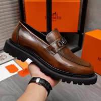 Cheap Hermes Leather Shoes For Men #1329874 Replica Wholesale [$125.00 USD] [ITEM#1329874] on Replica Hermes Leather Shoes