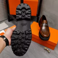 Cheap Hermes Leather Shoes For Men #1329874 Replica Wholesale [$125.00 USD] [ITEM#1329874] on Replica Hermes Leather Shoes