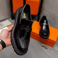 Cheap Hermes Leather Shoes For Men #1329875 Replica Wholesale [$125.00 USD] [ITEM#1329875] on Replica Hermes Leather Shoes