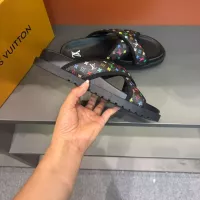 Cheap Louis Vuitton Slippers For Men #1330005 Replica Wholesale [$60.00 USD] [ITEM#1330005] on Replica Louis Vuitton Slippers