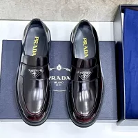 Cheap Prada Leather Shoes For Men #1330236 Replica Wholesale [$155.00 USD] [ITEM#1330236] on Replica Prada Leather Shoes