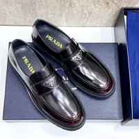 Cheap Prada Leather Shoes For Men #1330236 Replica Wholesale [$155.00 USD] [ITEM#1330236] on Replica Prada Leather Shoes