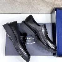 Cheap Prada Leather Shoes For Men #1330237 Replica Wholesale [$155.00 USD] [ITEM#1330237] on Replica Prada Leather Shoes