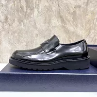 Cheap Prada Leather Shoes For Men #1330237 Replica Wholesale [$155.00 USD] [ITEM#1330237] on Replica Prada Leather Shoes